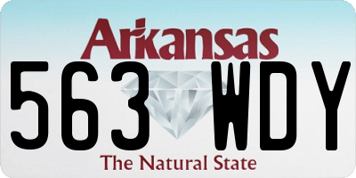AR license plate 563WDY
