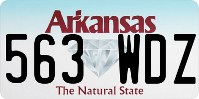 AR license plate 563WDZ