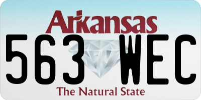 AR license plate 563WEC