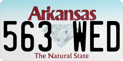 AR license plate 563WED