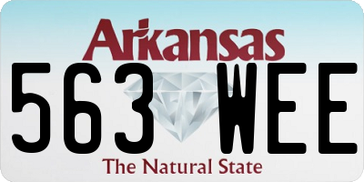 AR license plate 563WEE