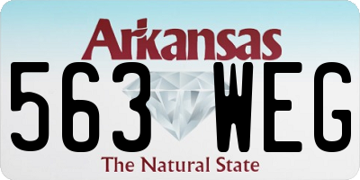 AR license plate 563WEG