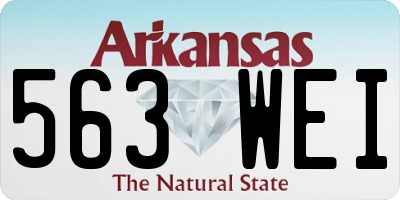 AR license plate 563WEI