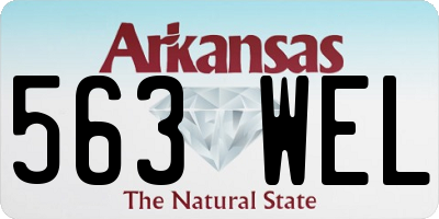 AR license plate 563WEL