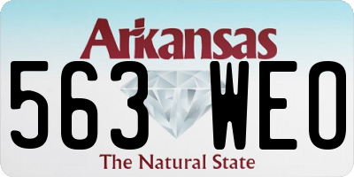 AR license plate 563WEO