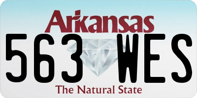 AR license plate 563WES