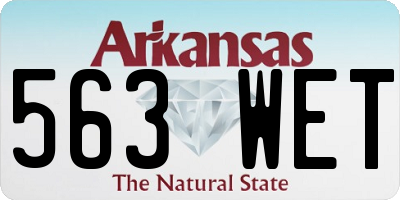 AR license plate 563WET