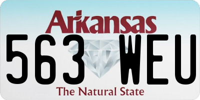 AR license plate 563WEU