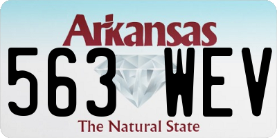 AR license plate 563WEV