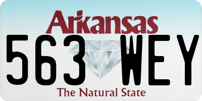 AR license plate 563WEY