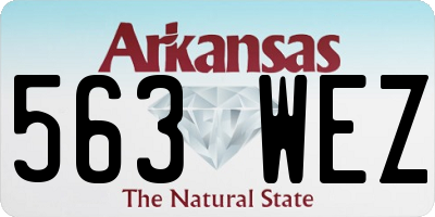 AR license plate 563WEZ