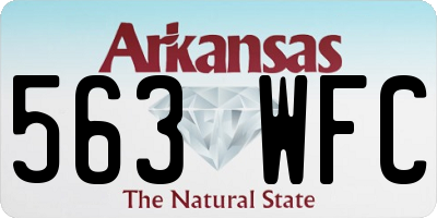 AR license plate 563WFC