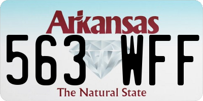 AR license plate 563WFF