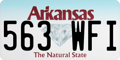 AR license plate 563WFI