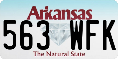 AR license plate 563WFK