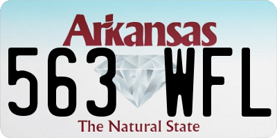 AR license plate 563WFL