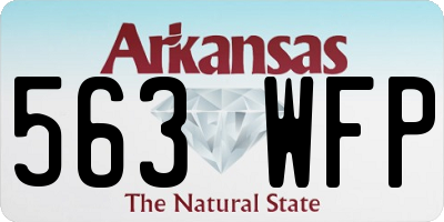AR license plate 563WFP