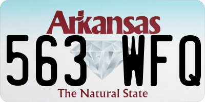 AR license plate 563WFQ