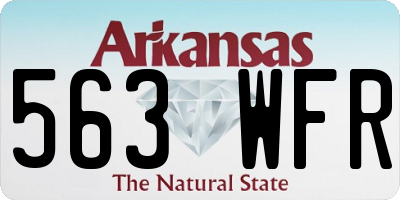 AR license plate 563WFR
