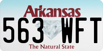 AR license plate 563WFT
