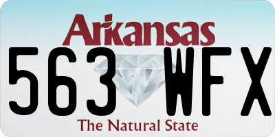 AR license plate 563WFX