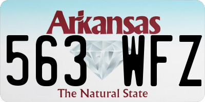 AR license plate 563WFZ
