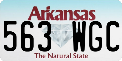AR license plate 563WGC