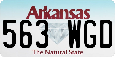 AR license plate 563WGD