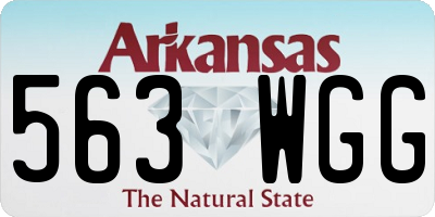 AR license plate 563WGG
