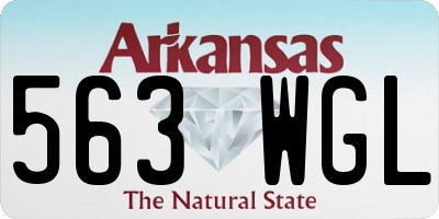 AR license plate 563WGL
