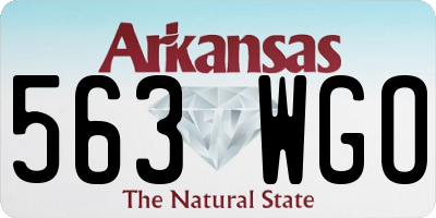 AR license plate 563WGO