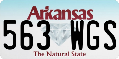 AR license plate 563WGS