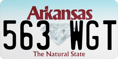 AR license plate 563WGT