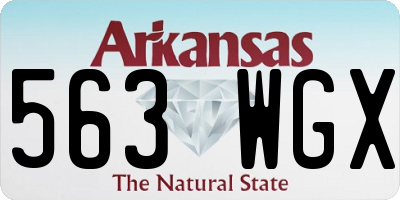 AR license plate 563WGX
