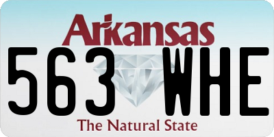 AR license plate 563WHE