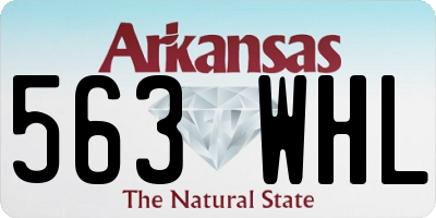AR license plate 563WHL