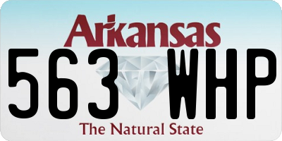 AR license plate 563WHP