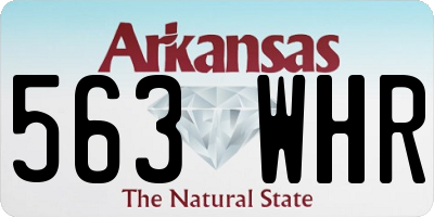 AR license plate 563WHR