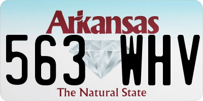 AR license plate 563WHV
