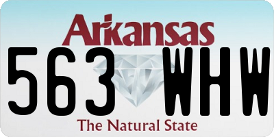 AR license plate 563WHW