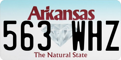 AR license plate 563WHZ