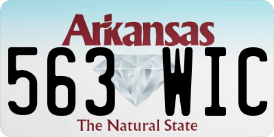 AR license plate 563WIC