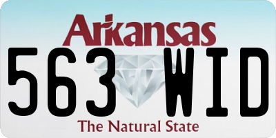 AR license plate 563WID