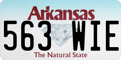 AR license plate 563WIE