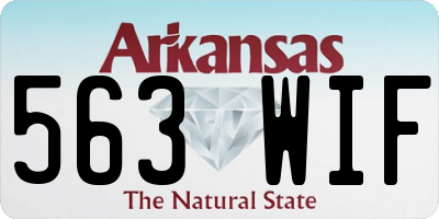 AR license plate 563WIF