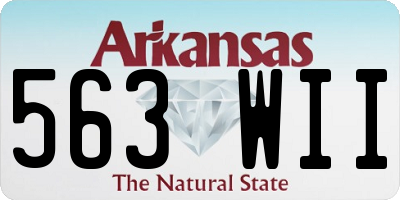 AR license plate 563WII