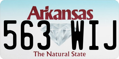 AR license plate 563WIJ