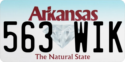 AR license plate 563WIK