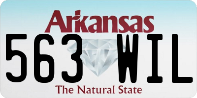 AR license plate 563WIL