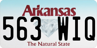 AR license plate 563WIQ